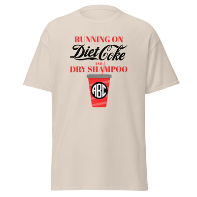 Monogrammed 'Diet Coke & Dry Shampoo' Basic T-Shirt
