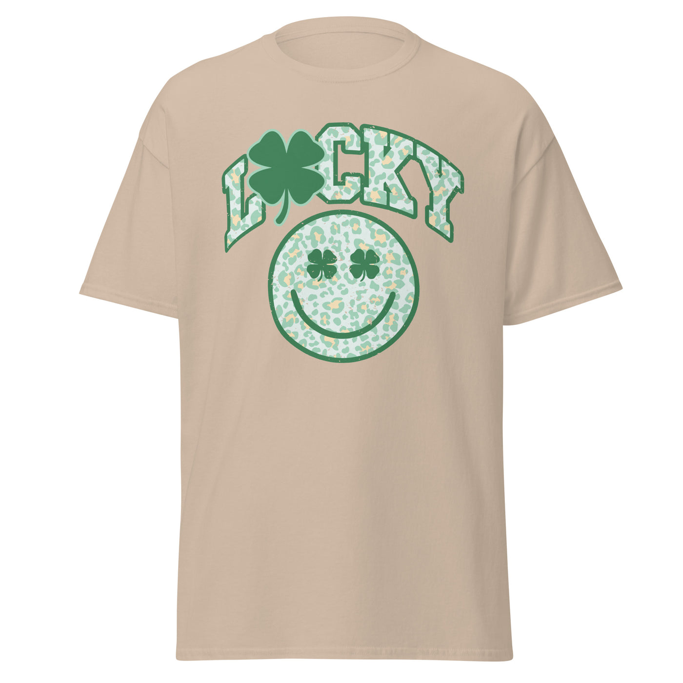 'Lucky Smiley Face' Basic T-Shirt