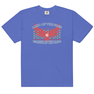 Monogrammed 'Land Of The Free' Tee