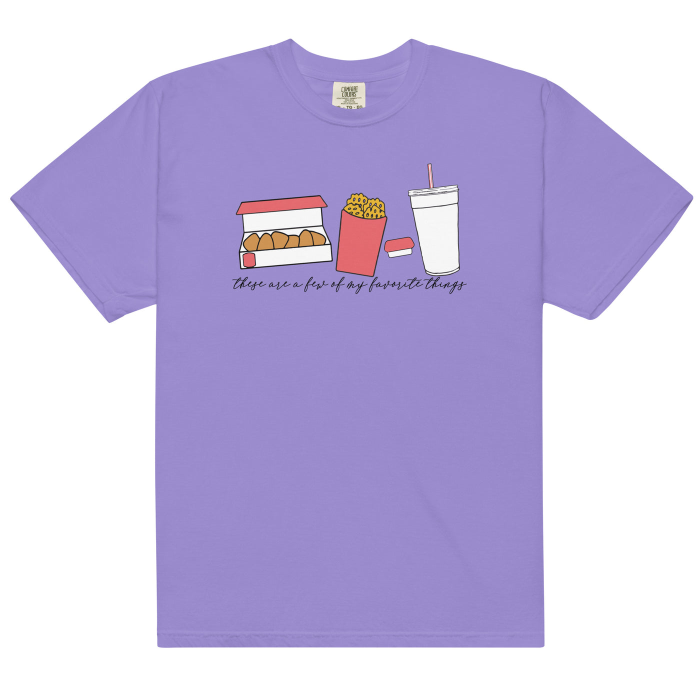 Monogrammed 'Favorite Things' Fast Food T-Shirt