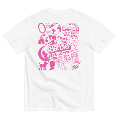 Monogrammed 'In A Barbie World' Front & Back T-Shirt