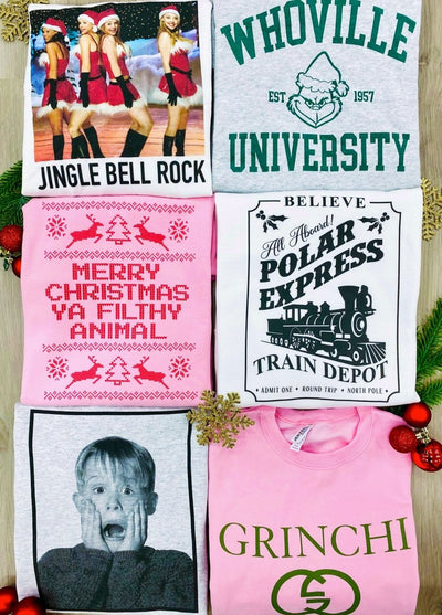 'Merry Christmas Ya Filthy Animal' Sweatshirt - United Monograms