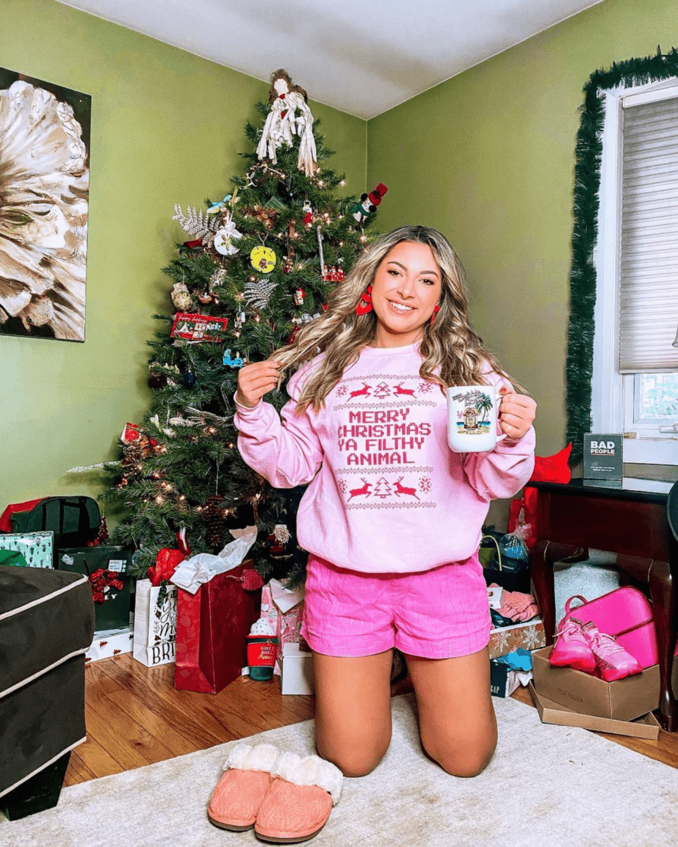'Merry Christmas Ya Filthy Animal' Sweatshirt - United Monograms