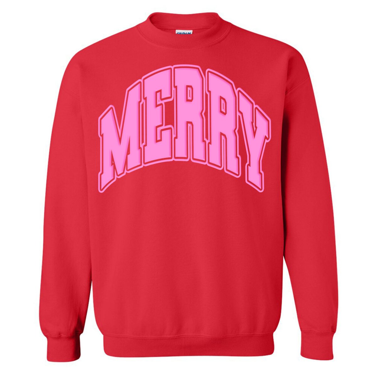 'Merry' Puff Crewneck Sweatshirt - United Monograms