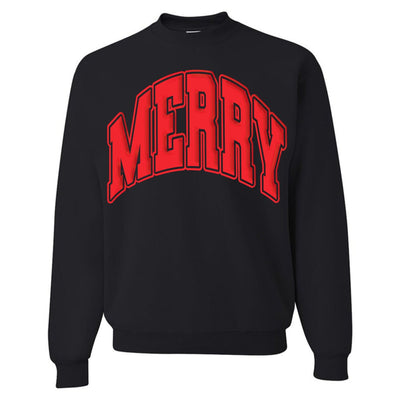 'Merry' Puff Crewneck Sweatshirt - United Monograms