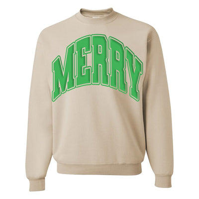 'Merry' Puff Crewneck Sweatshirt - United Monograms
