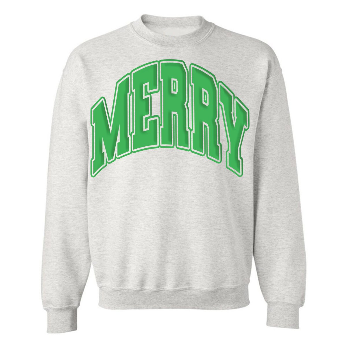 'Merry' Puff Crewneck Sweatshirt - United Monograms