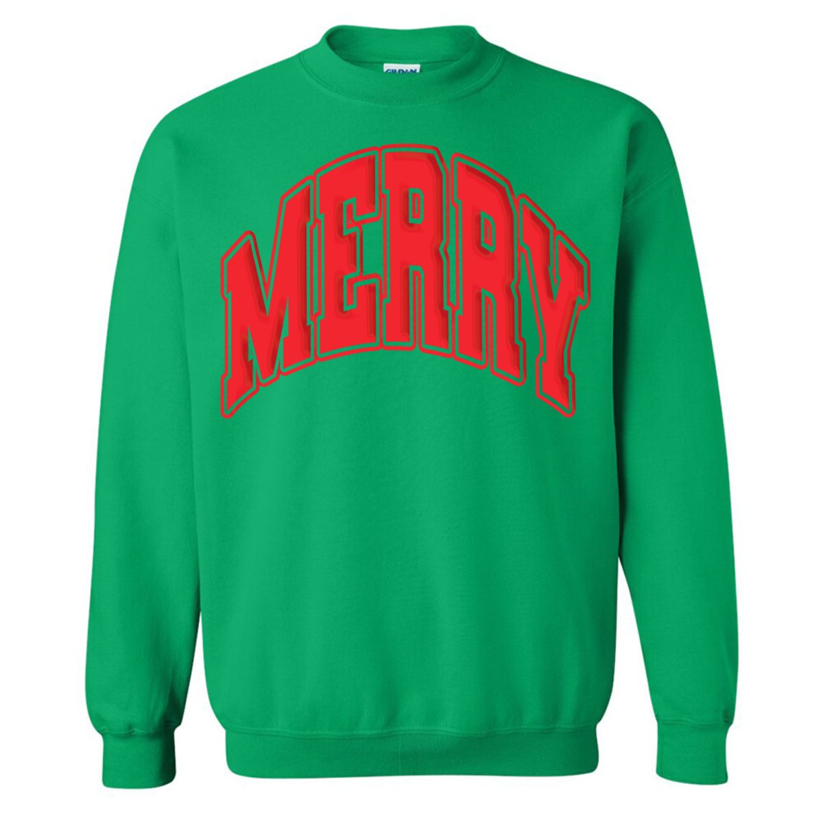 'Merry' Puff Crewneck Sweatshirt - United Monograms