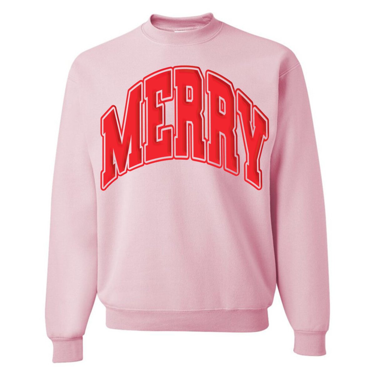 'Merry' Puff Crewneck Sweatshirt - United Monograms