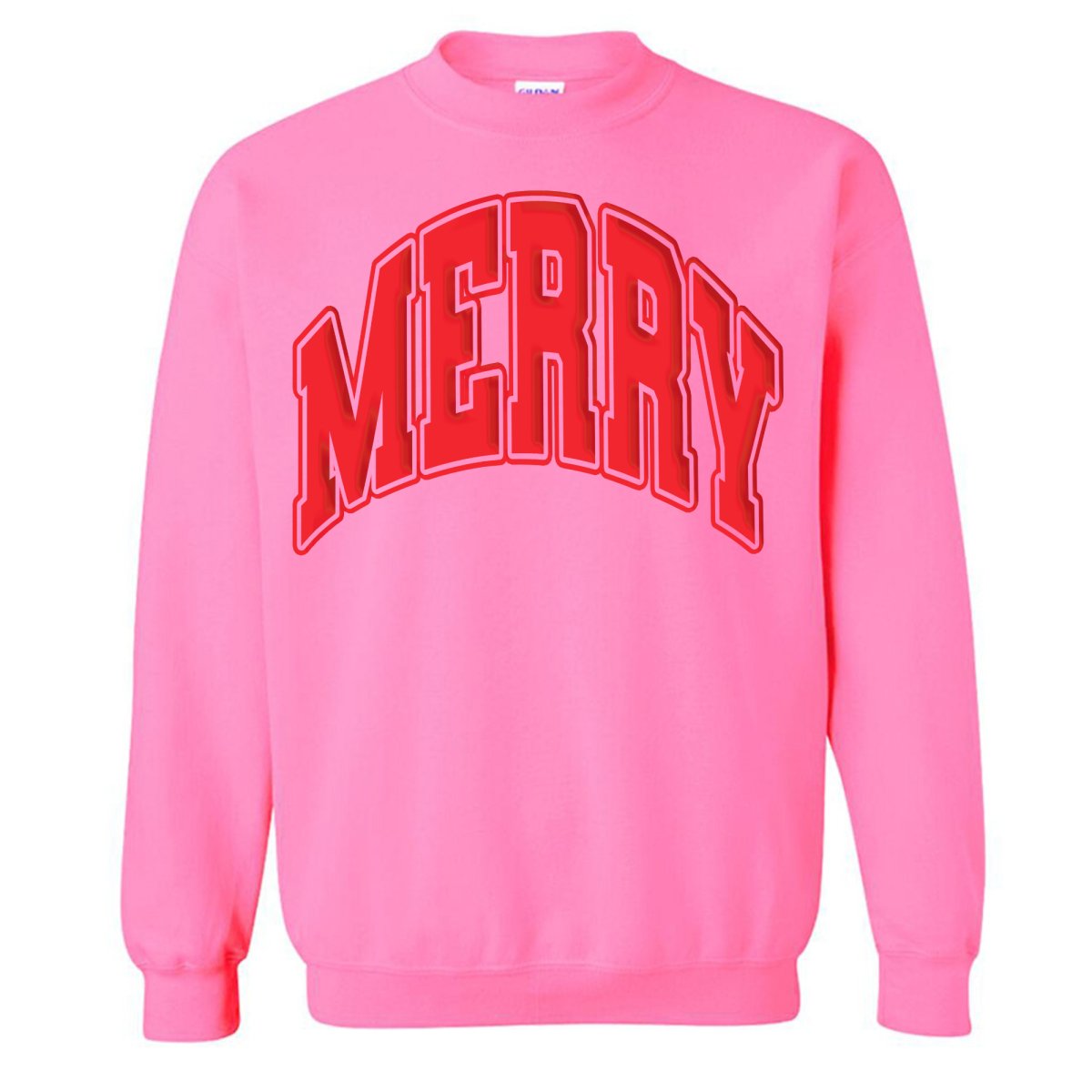 'Merry' Puff Crewneck Sweatshirt - United Monograms
