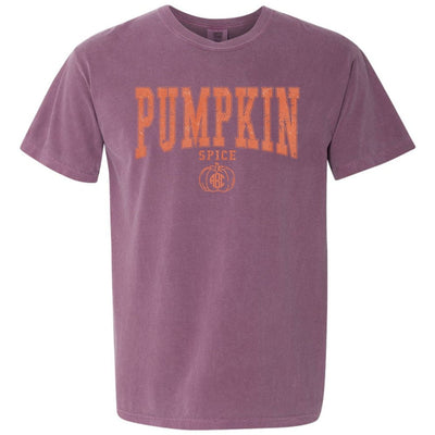 Monogramed 'Pumpkin Spice Varsity' T-Shirt - United Monograms