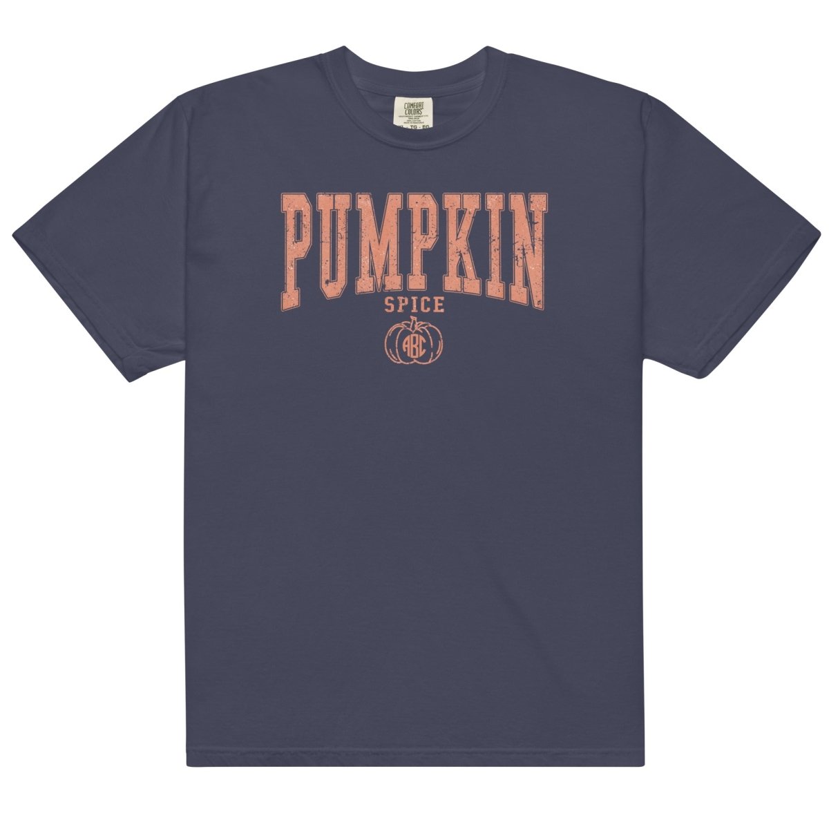 Monogramed 'Pumpkin Spice Varsity' T-Shirt - United Monograms