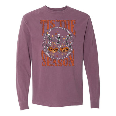 Monogramed 'Tis The Season Skeletons' Long Sleeve T-Shirt - United Monograms