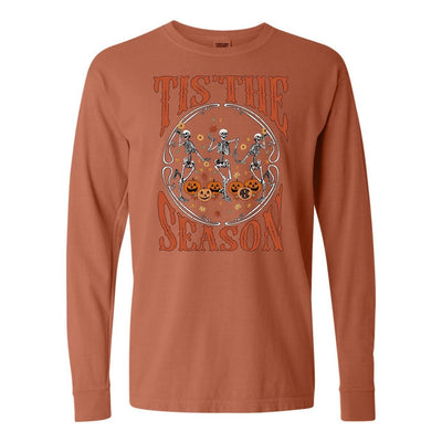 Monogramed 'Tis The Season Skeletons' Long Sleeve T-Shirt - United Monograms