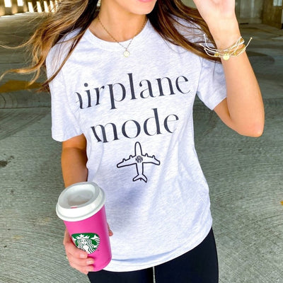 Monogrammed 'Airplane Mode' Premium T-Shirt - United Monograms
