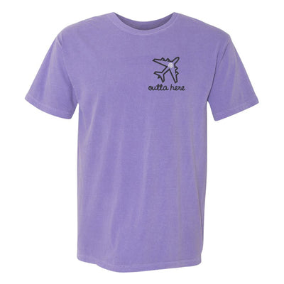 Monogrammed Airplane 'Outta Here' T-Shirt - United Monograms