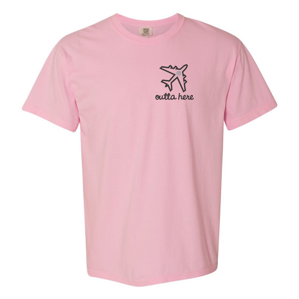 Monogrammed Airplane 'Outta Here' T-Shirt - United Monograms