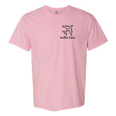 Monogrammed Airplane 'Outta Here' T-Shirt - United Monograms