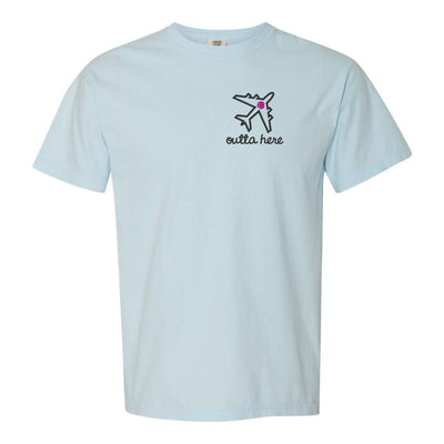 Monogrammed Airplane 'Outta Here' T-Shirt - United Monograms