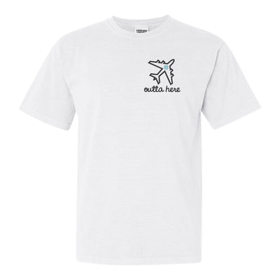 Monogrammed Airplane 'Outta Here' T-Shirt - United Monograms