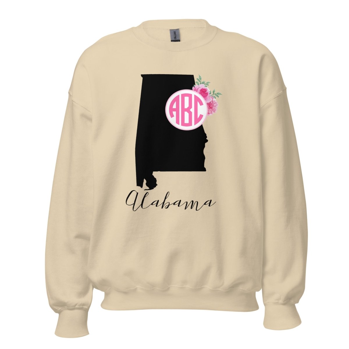 Monogrammed 'Alabama State Pride' Crewneck Sweatshirt - United Monograms