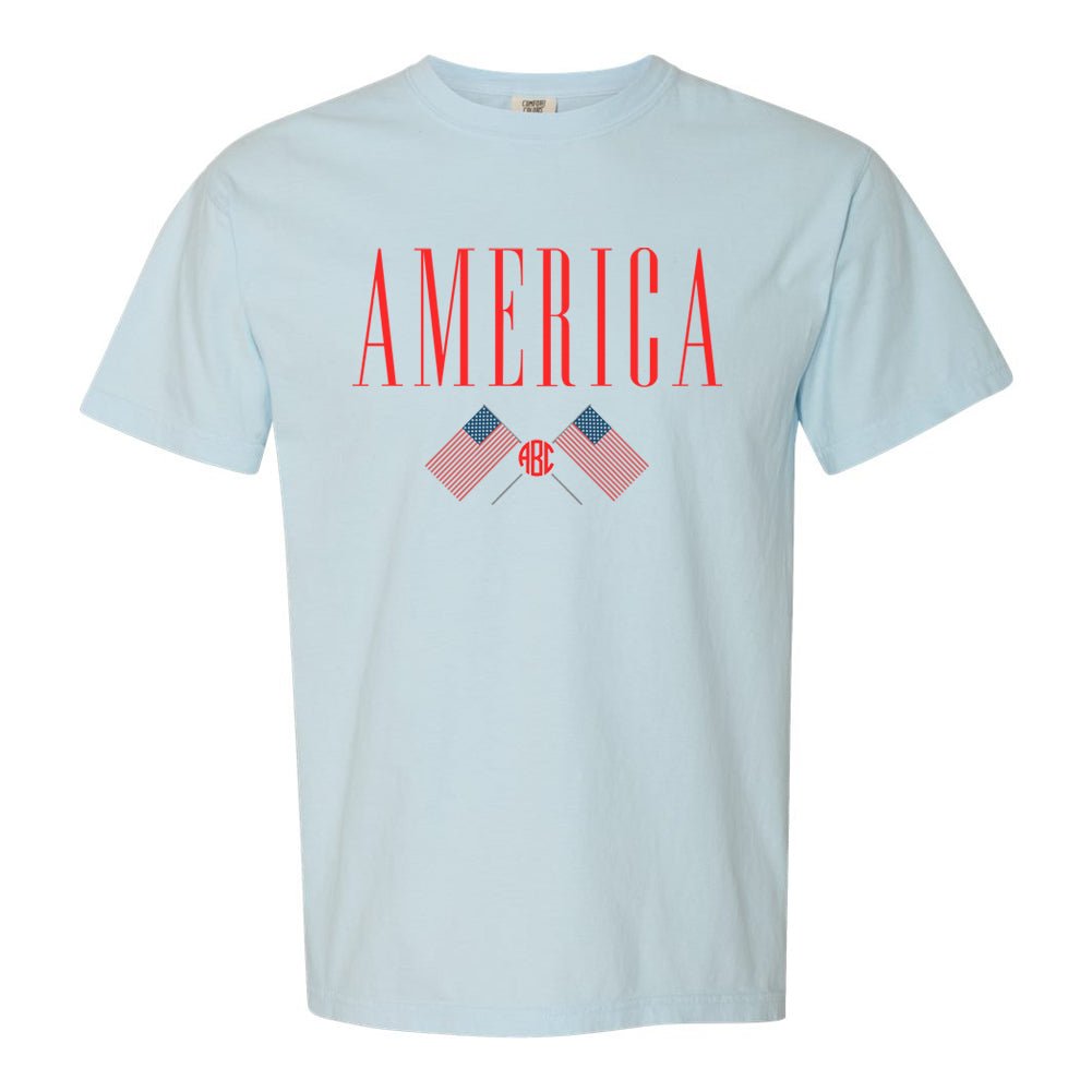 Monogrammed 'America' T-Shirt - United Monograms