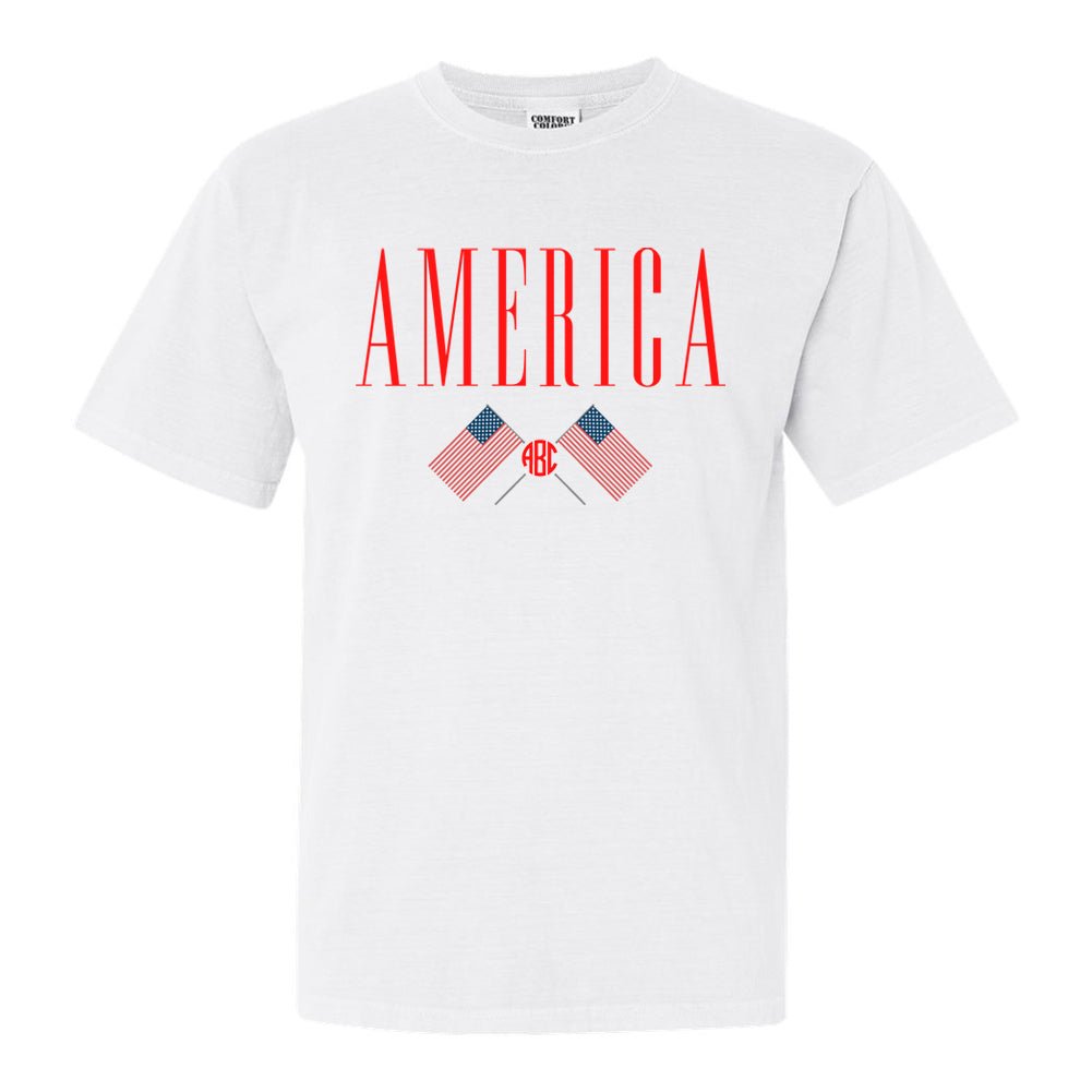 Monogrammed 'America' T-Shirt - United Monograms
