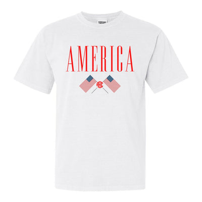 Monogrammed 'America' T-Shirt - United Monograms