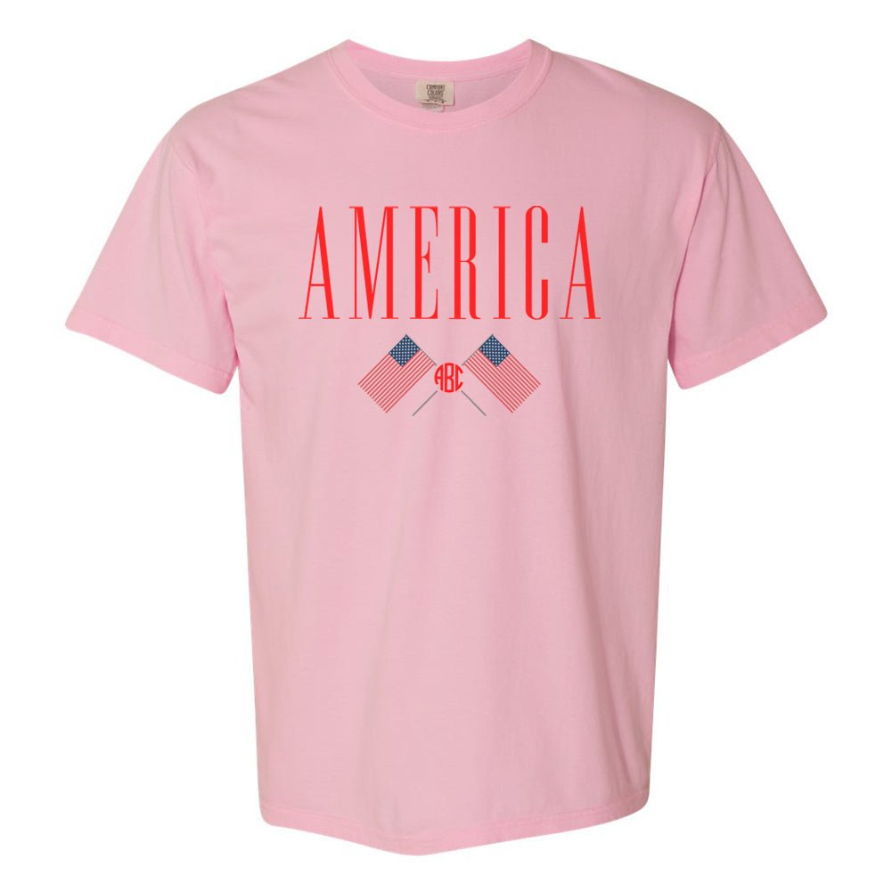 Monogrammed 'America' T-Shirt - United Monograms