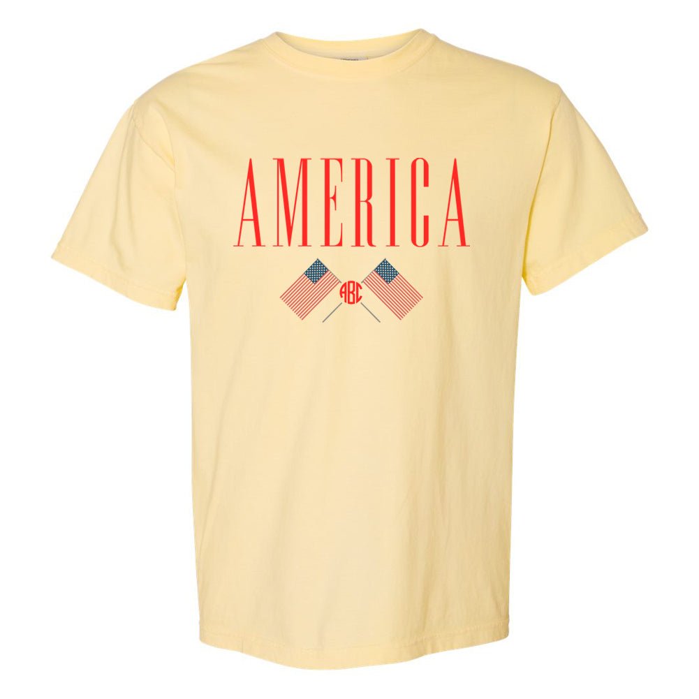 Monogrammed 'America' T-Shirt - United Monograms
