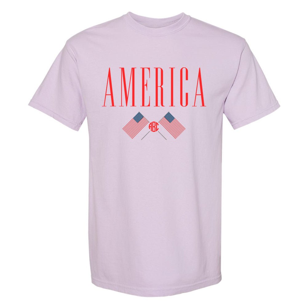 Monogrammed 'America' T-Shirt - United Monograms