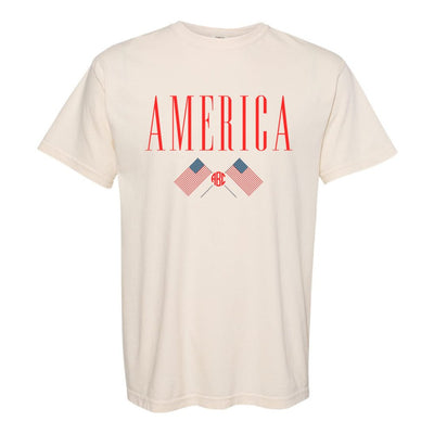 Monogrammed 'America' T-Shirt - United Monograms