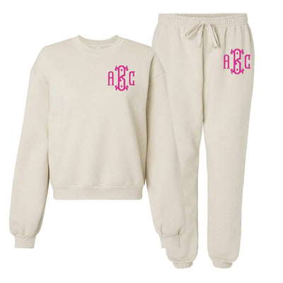Monogrammed American Apparel Cropped Crewneck Set - United Monograms