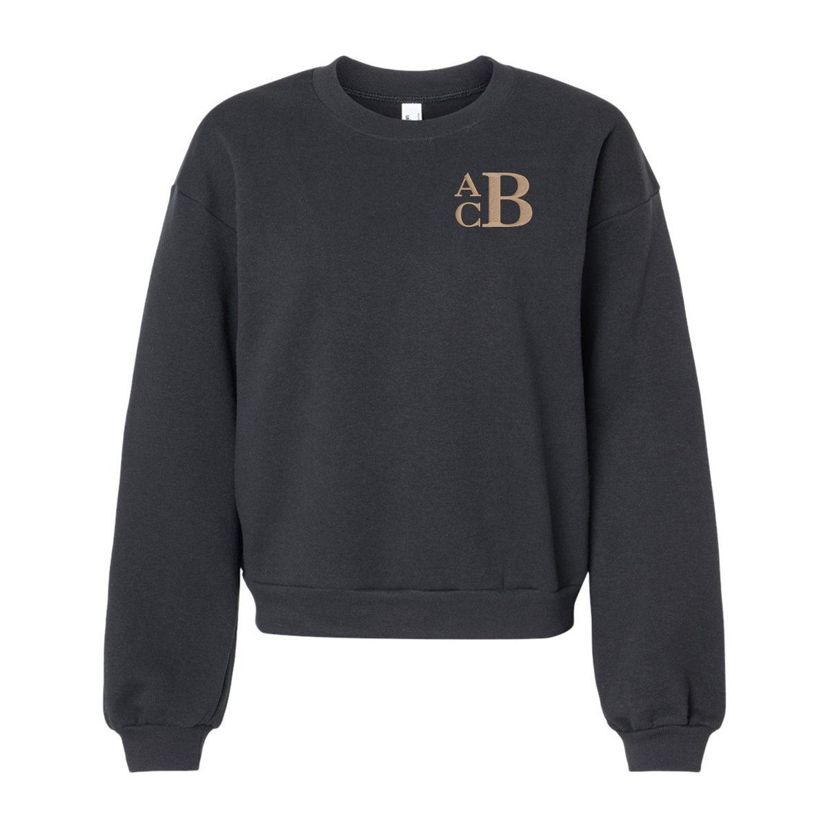 Monogrammed American Apparel Cropped Sweatshirt - United Monograms