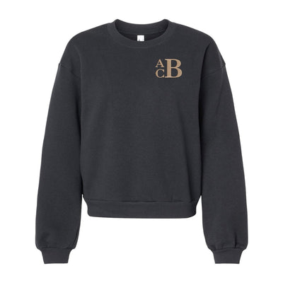 Monogrammed American Apparel Cropped Sweatshirt - United Monograms