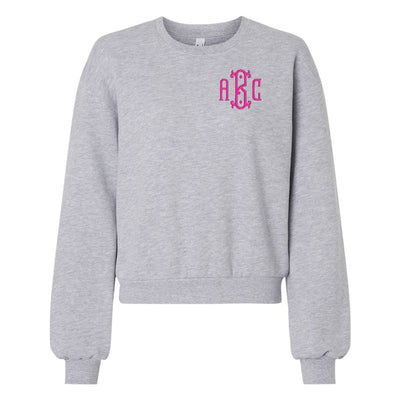 Monogrammed American Apparel Cropped Sweatshirt - United Monograms