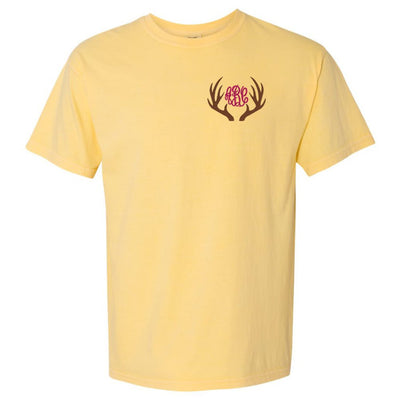 Monogrammed Antlers T-Shirt - United Monograms