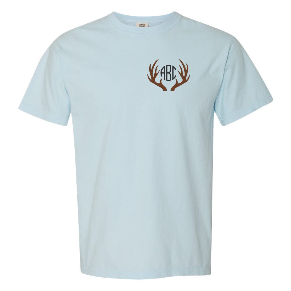 Monogrammed Antlers T-Shirt - United Monograms