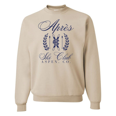 Monogrammed 'Apres Ski Club' Crewneck Sweatshirt - United Monograms