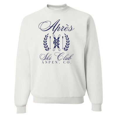 Monogrammed 'Apres Ski Club' Crewneck Sweatshirt - United Monograms
