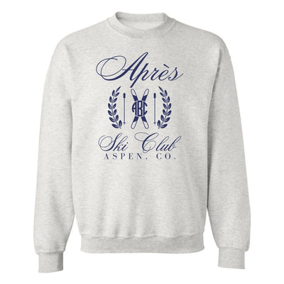 Monogrammed 'Apres Ski Club' Crewneck Sweatshirt - United Monograms