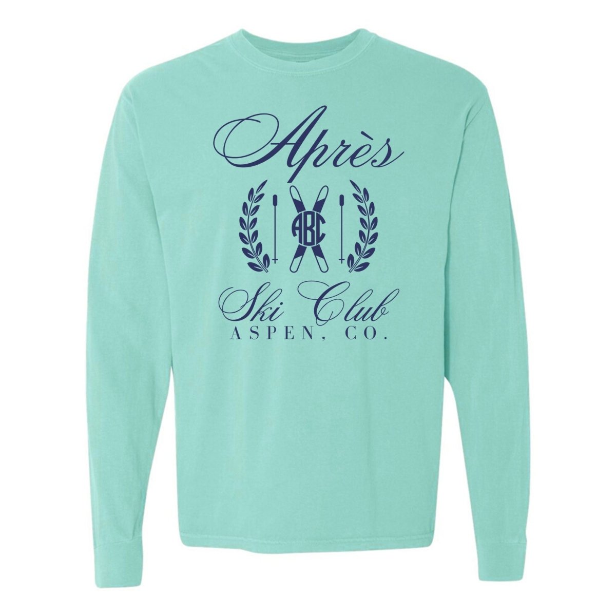 Monogrammed 'Apres Ski Club' Long Sleeve T-Shirt - United Monograms