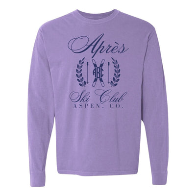 Monogrammed 'Apres Ski Club' Long Sleeve T-Shirt - United Monograms