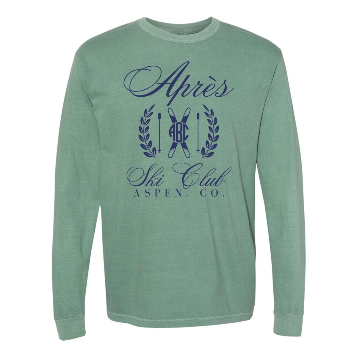 Monogrammed 'Apres Ski Club' Long Sleeve T-Shirt - United Monograms