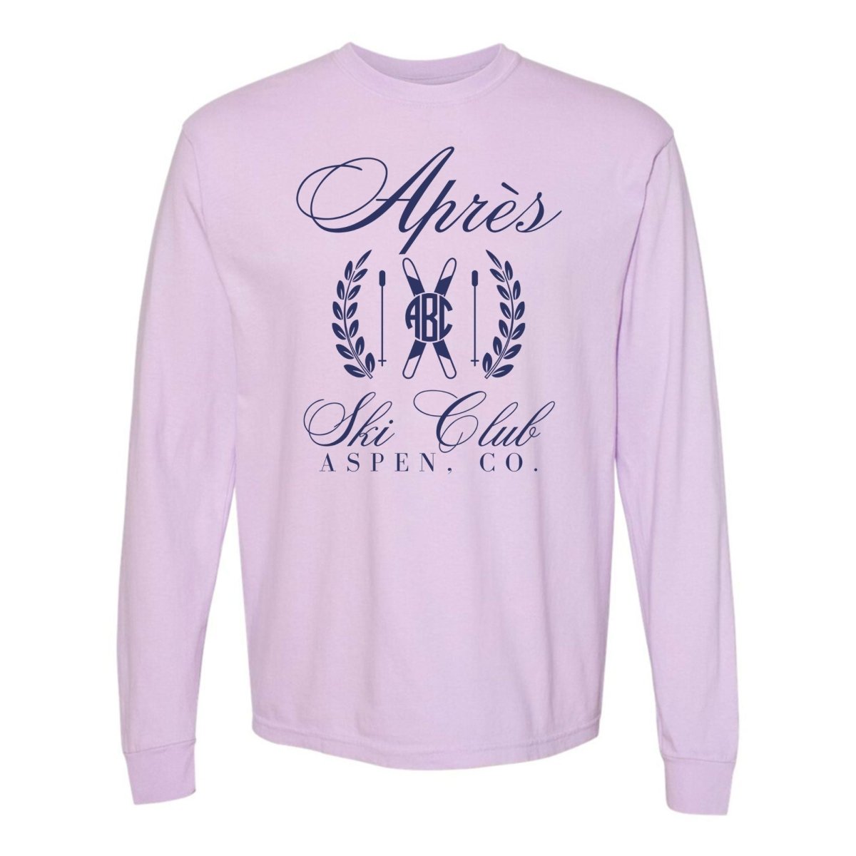 Monogrammed 'Apres Ski Club' Long Sleeve T-Shirt - United Monograms