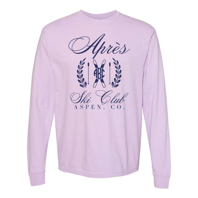 Monogrammed 'Apres Ski Club' Long Sleeve T-Shirt - United Monograms
