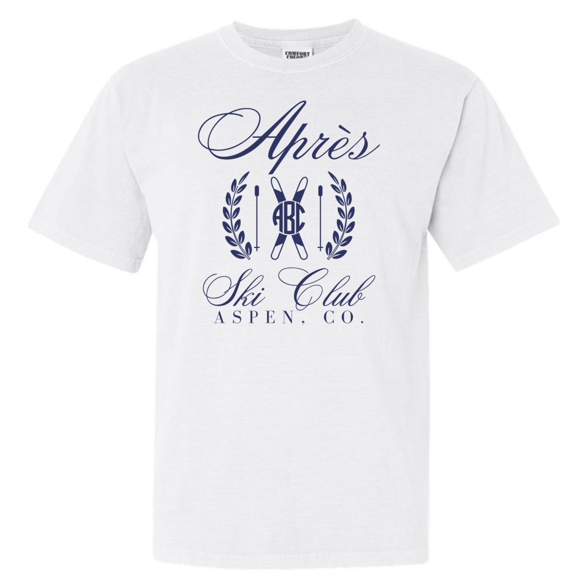 Monogrammed 'Apres Ski Club' T-Shirt - United Monograms