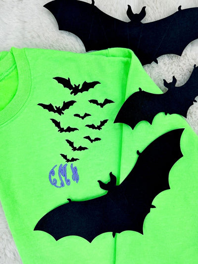 Monogrammed 'Bats' Crewneck Sweatshirt - United Monograms
