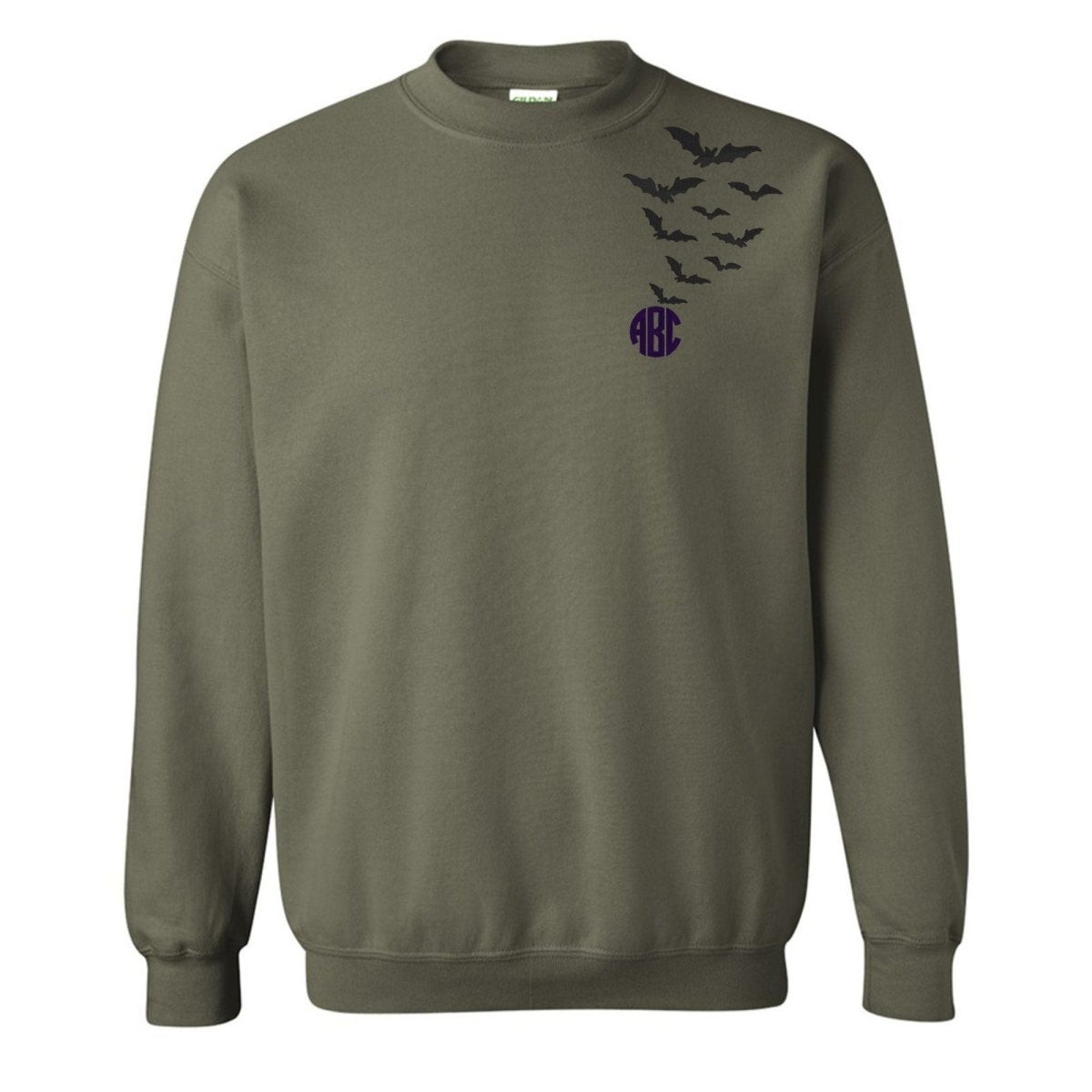 Monogrammed 'Bats' Crewneck Sweatshirt - United Monograms