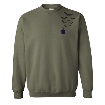 Monogrammed 'Bats' Crewneck Sweatshirt - United Monograms